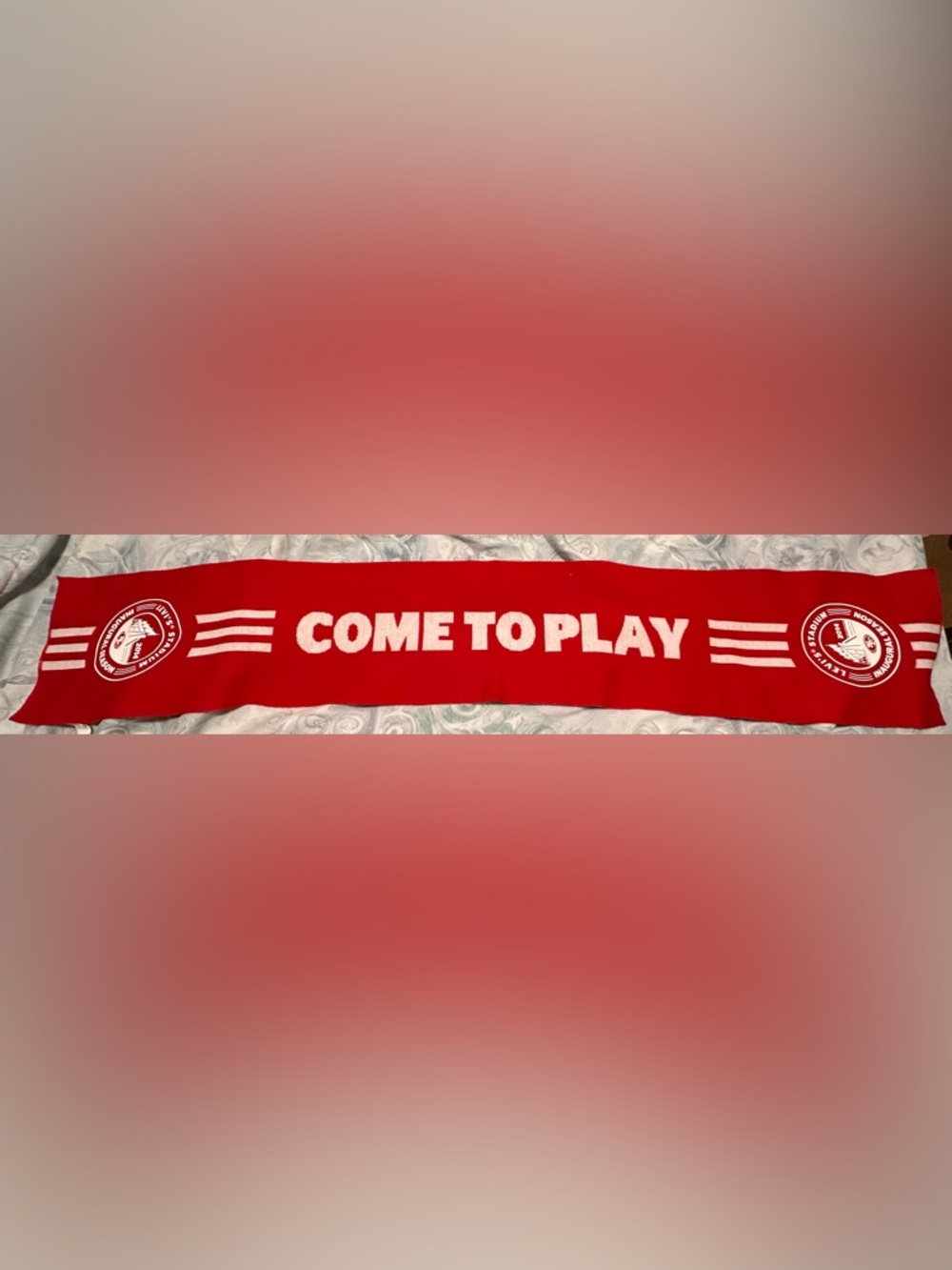 Levi's Stadium SF 49ers Inaugural Season Rare Red and White Scarf